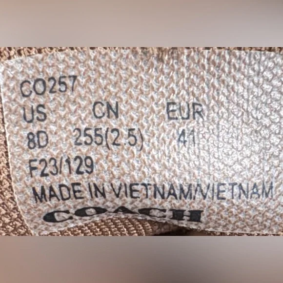 Coach City Sole Side Zip Lace Up Monogram Signature C Boots- Brown, Men’s 8D - Picture 12 of 12